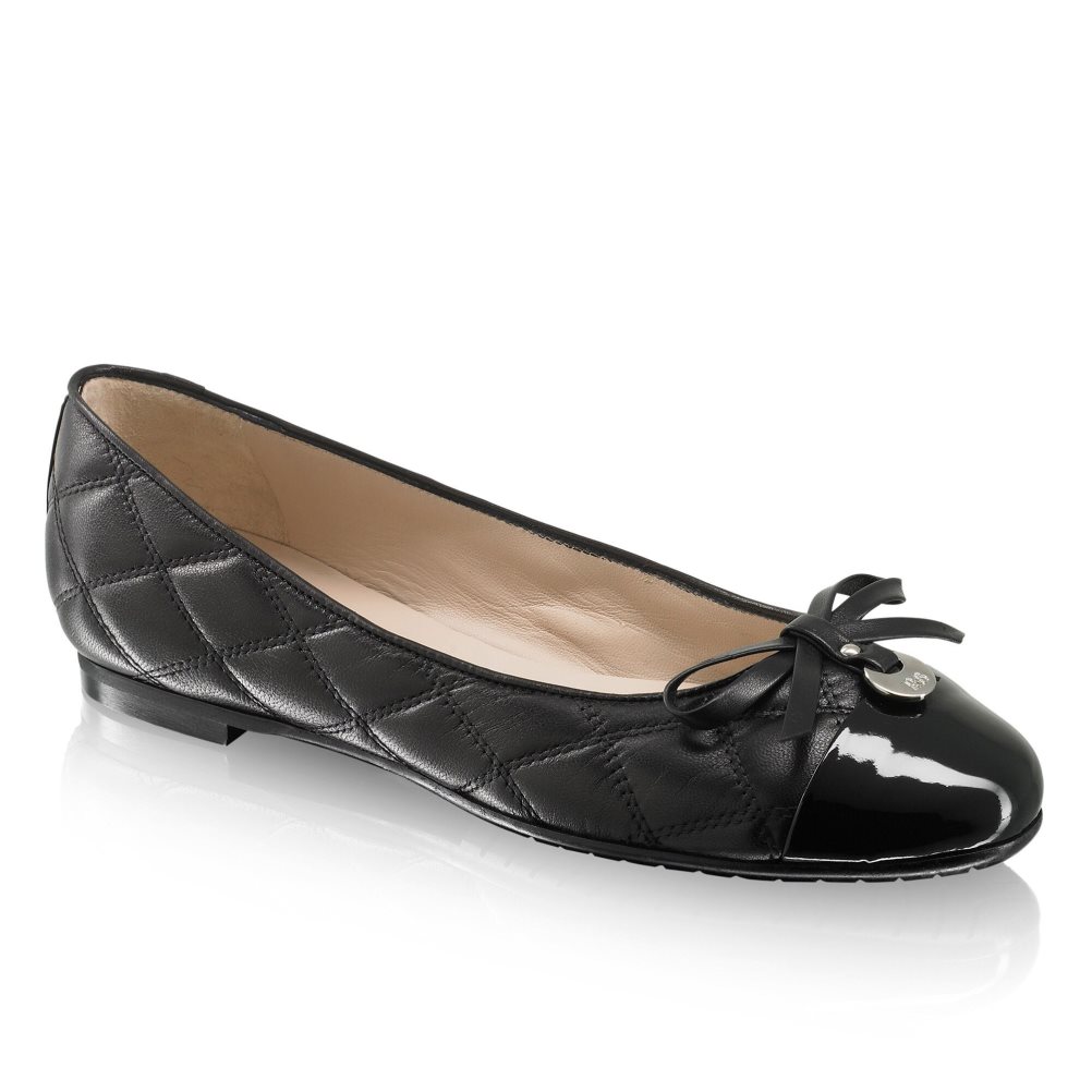 Dámské Baleríny Russell & Bromley Charming Quilted Černé | CZ-84673H
