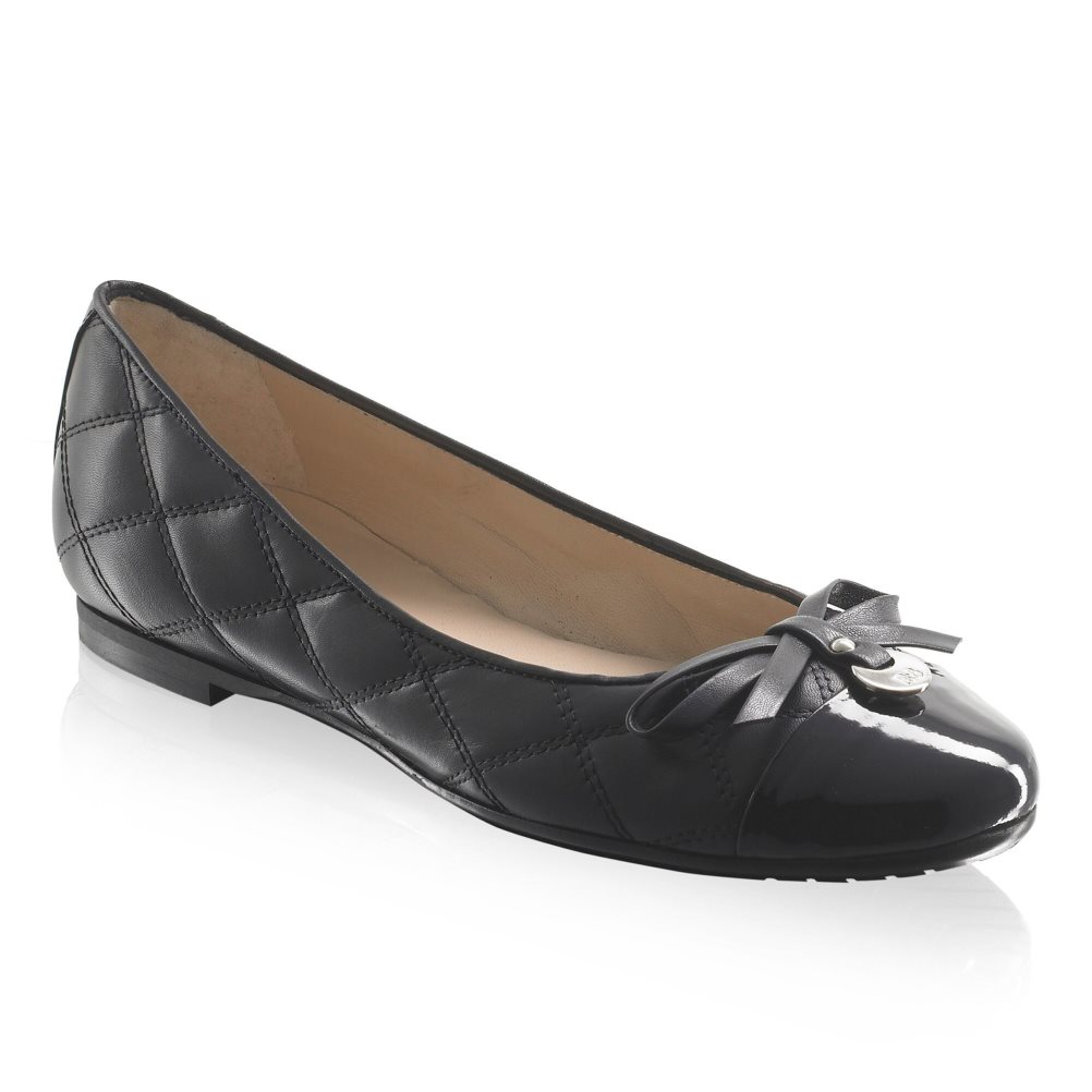 Dámské Baleríny Russell & Bromley Charming Quilted Černé | CZ-89570Z