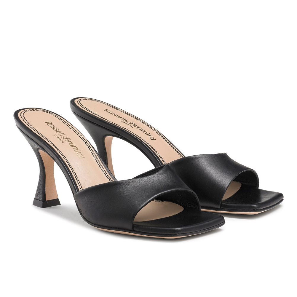 Dámské Boty Mules Russell & Bromley Mojito 90’s Podpatku Černé | CZ-21597Z