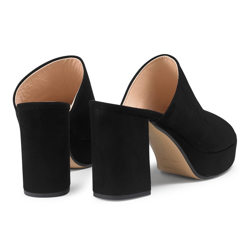 Dámské Boty Mules Russell & Bromley Topmule Platformy Černé | CZ-96071R