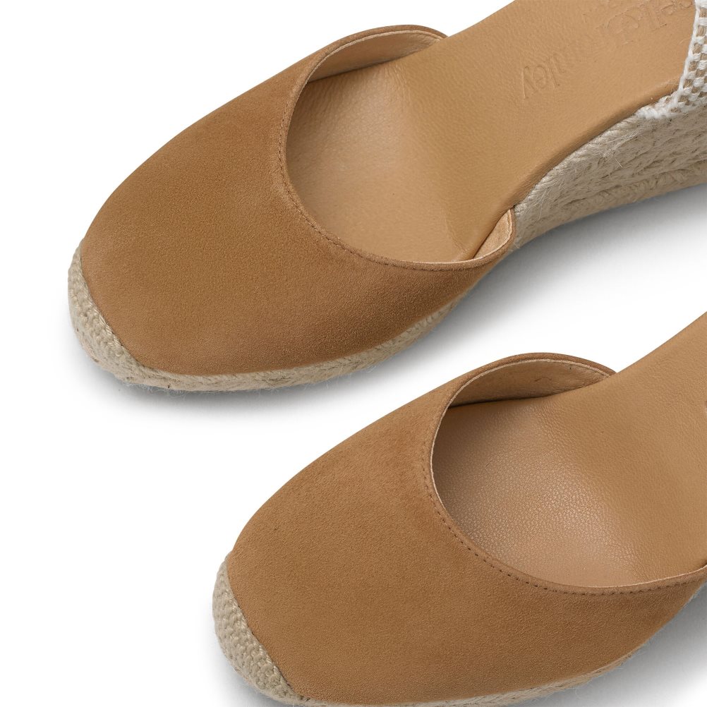 Dámské Boty Na Klínku Russell & Bromley Coco-hi Espadrilky Hnědé | CZ-21593Q