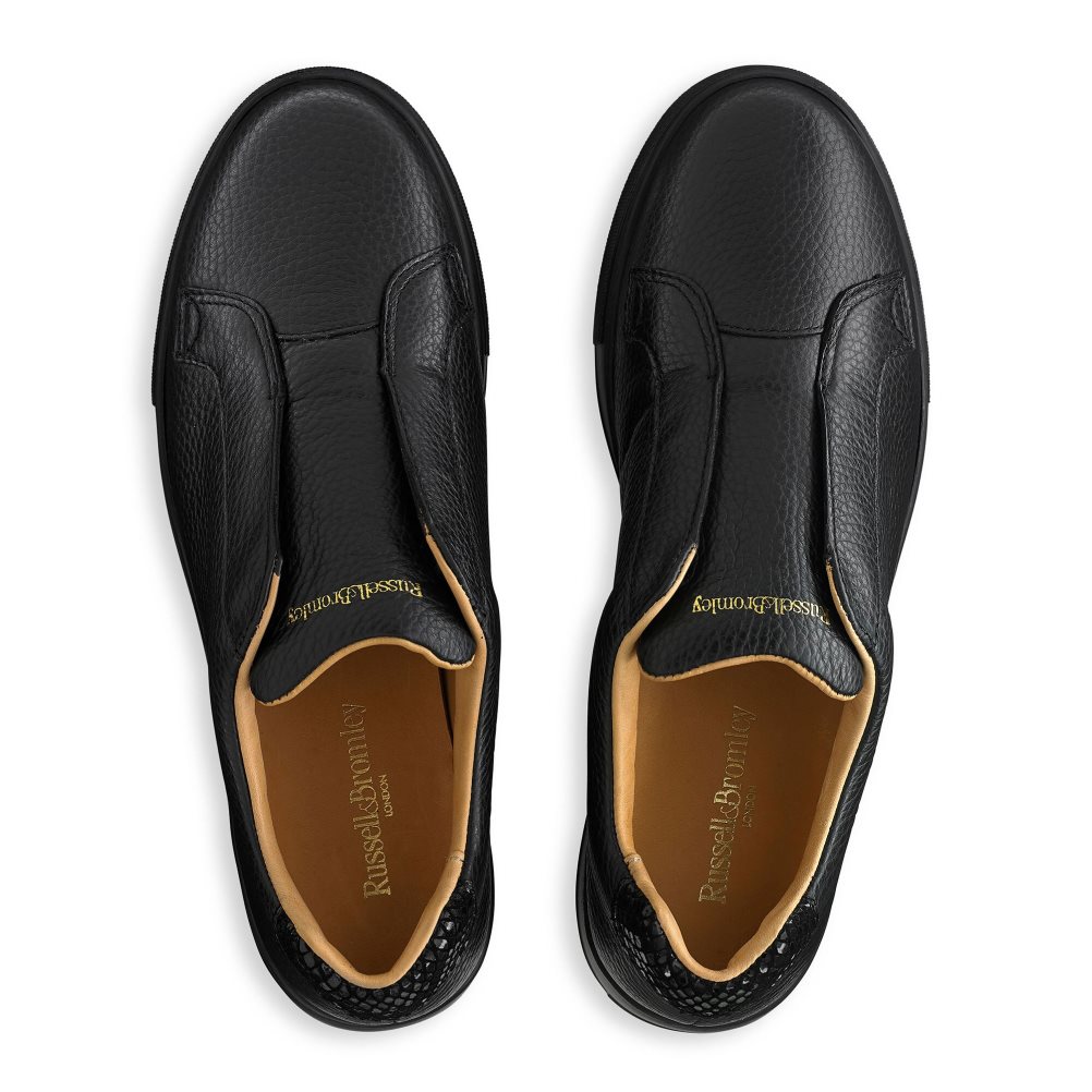 Dámské Boty Na Platformy Russell & Bromley Park Up Flatform Laceless Černé | CZ-09781D