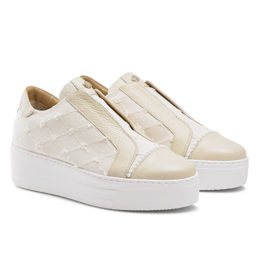 Dámské Boty Na Platformy Russell & Bromley Seawalk Laceless Béžový | CZ-14062Y