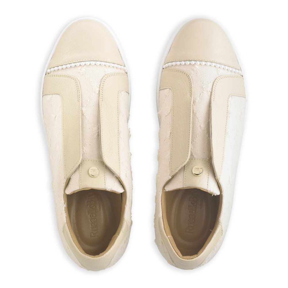 Dámské Boty Na Platformy Russell & Bromley Seawalk Laceless Béžový | CZ-14062Y