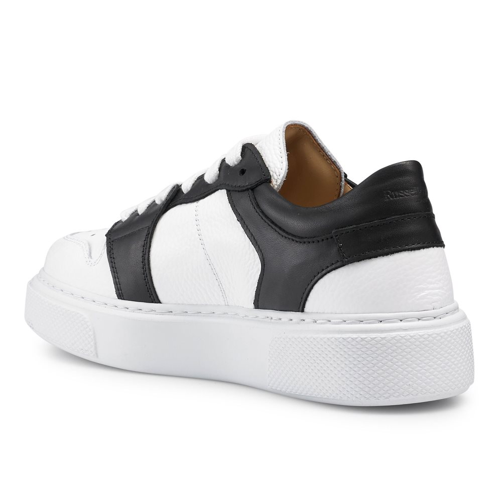 Dámské Boty Na Platformy Russell & Bromley Prince Low Low Top Bílé Černé | CZ-71846L