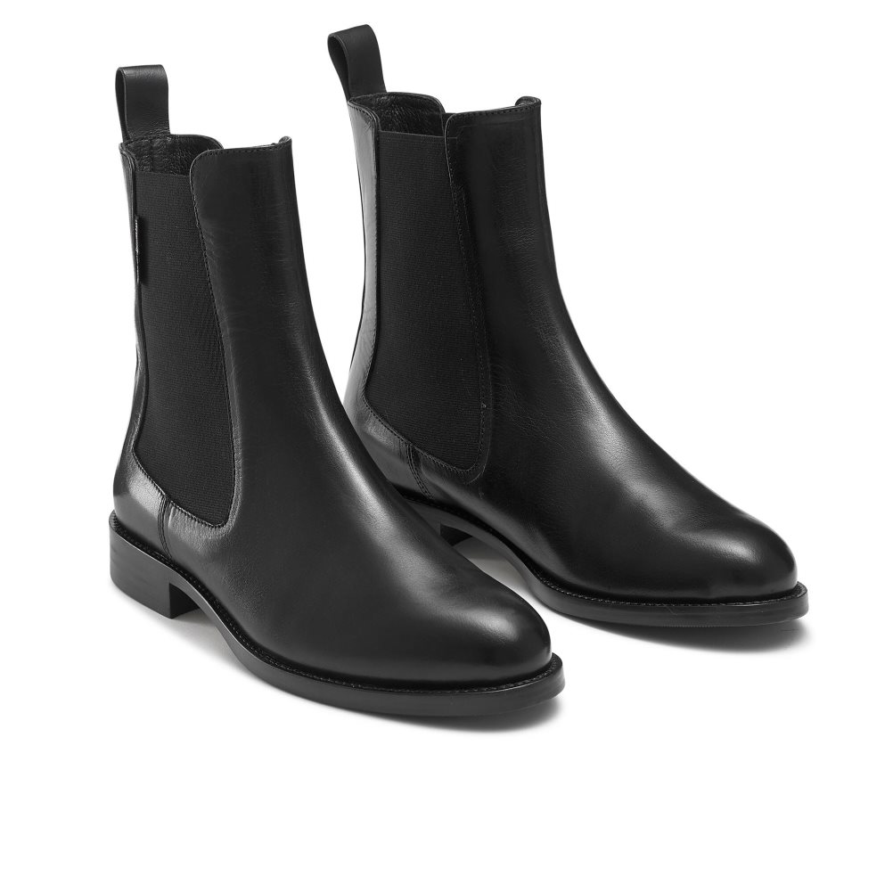 Dámské Chelsea Boty Russell & Bromley Belgravia Černé | CZ-02785S