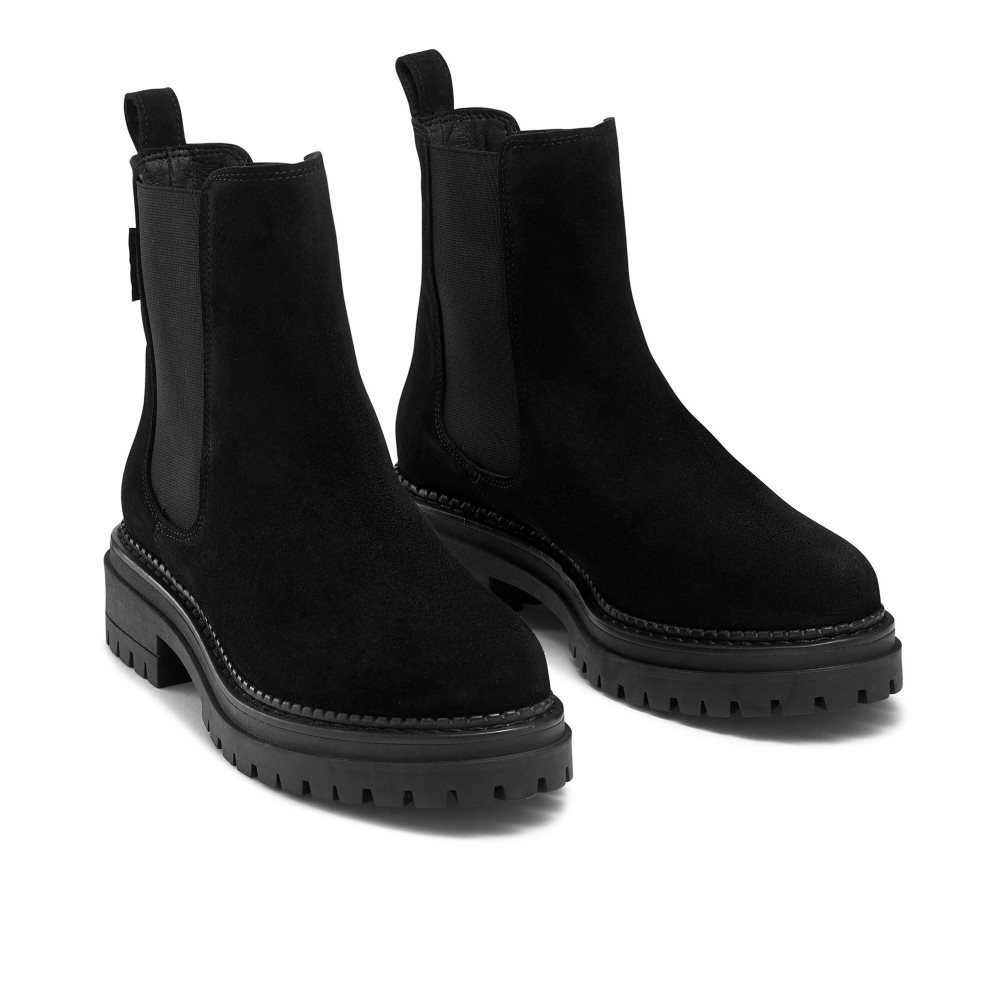 Dámské Chelsea Boty Russell & Bromley Company Combat Černé | CZ-05731V