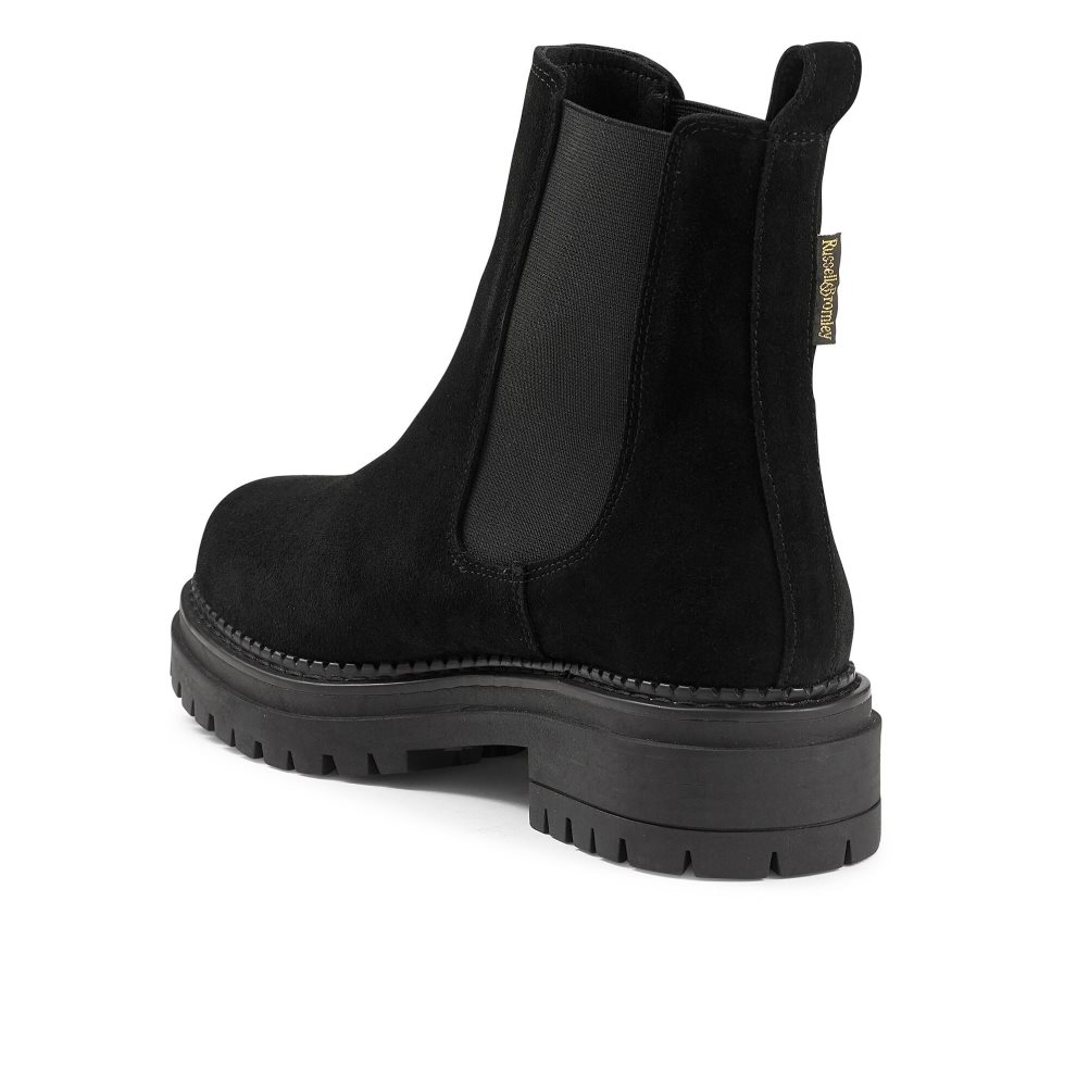 Dámské Chelsea Boty Russell & Bromley Company Combat Černé | CZ-05731V