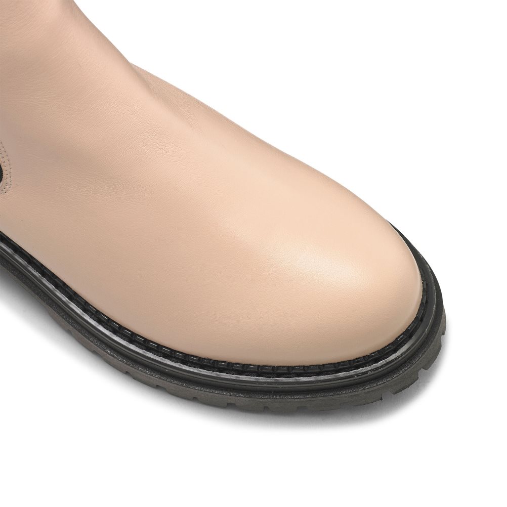 Dámské Chelsea Boty Russell & Bromley Company Combat Béžový | CZ-47326J
