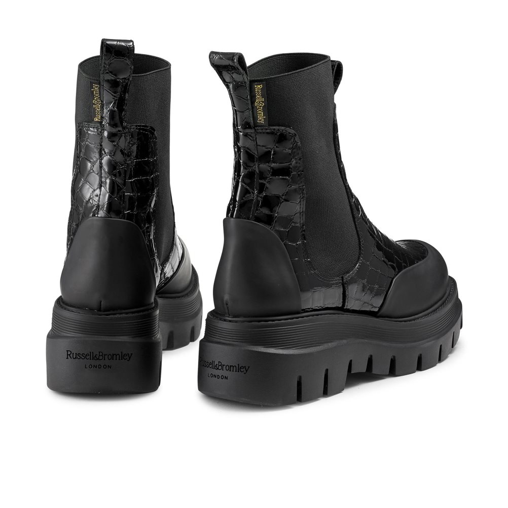 Dámské Chelsea Boty Russell & Bromley Conquer Černé | CZ-49586E