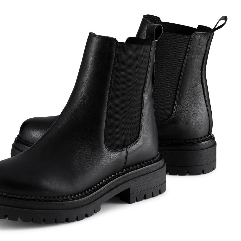 Dámské Chelsea Boty Russell & Bromley Company Combat Černé | CZ-58216S