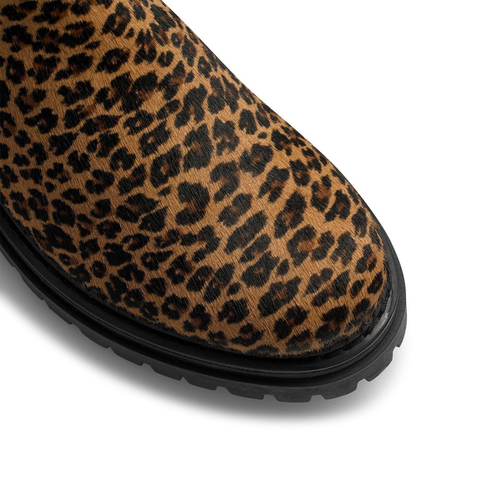 Dámské Chelsea Boty Russell & Bromley Company Combat Leopard | CZ-79362Q