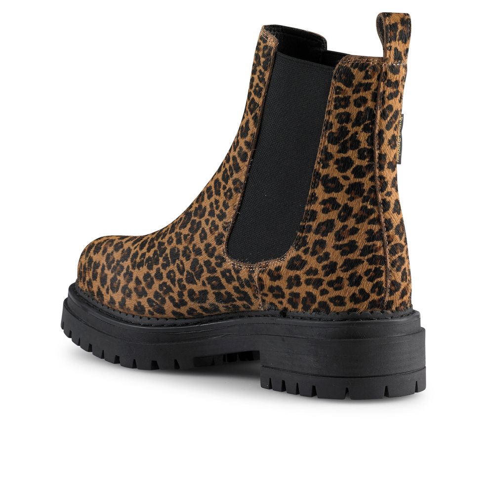 Dámské Chelsea Boty Russell & Bromley Company Combat Leopard | CZ-79362Q
