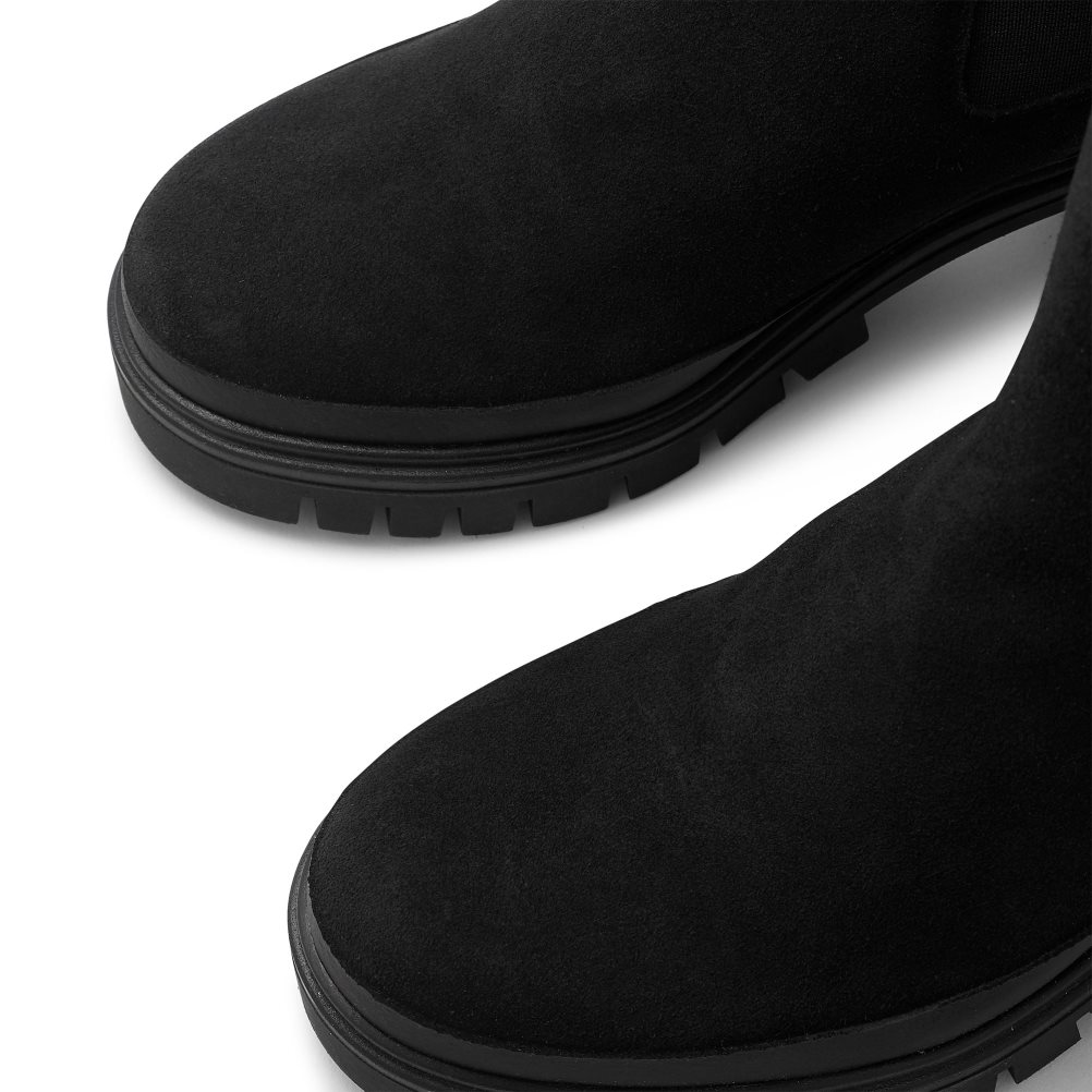 Dámské Chelsea Boty Russell & Bromley Company Hi Podpatku Combat Černé | CZ-95471L