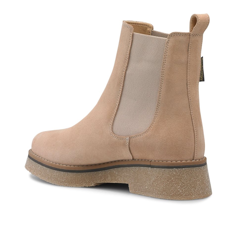 Dámské Chelsea Boty Russell & Bromley Eden Crepe Světle Hnědé | CZ-26583L