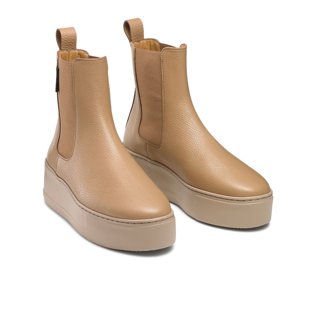Dámské Chelsea Boty Russell & Bromley Park Way Světle Hnědé | CZ-76230B