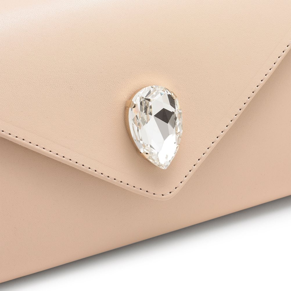 Dámské Clutch Taška Russell & Bromley Olympia Gem Béžový | CZ-09354S