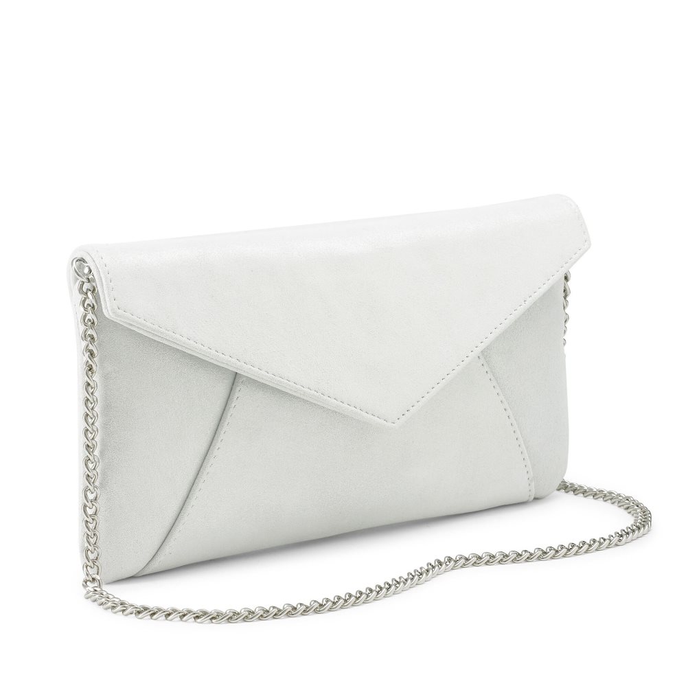 Dámské Clutch Taška Russell & Bromley Topform Envelope Stříbrné | CZ-05793S