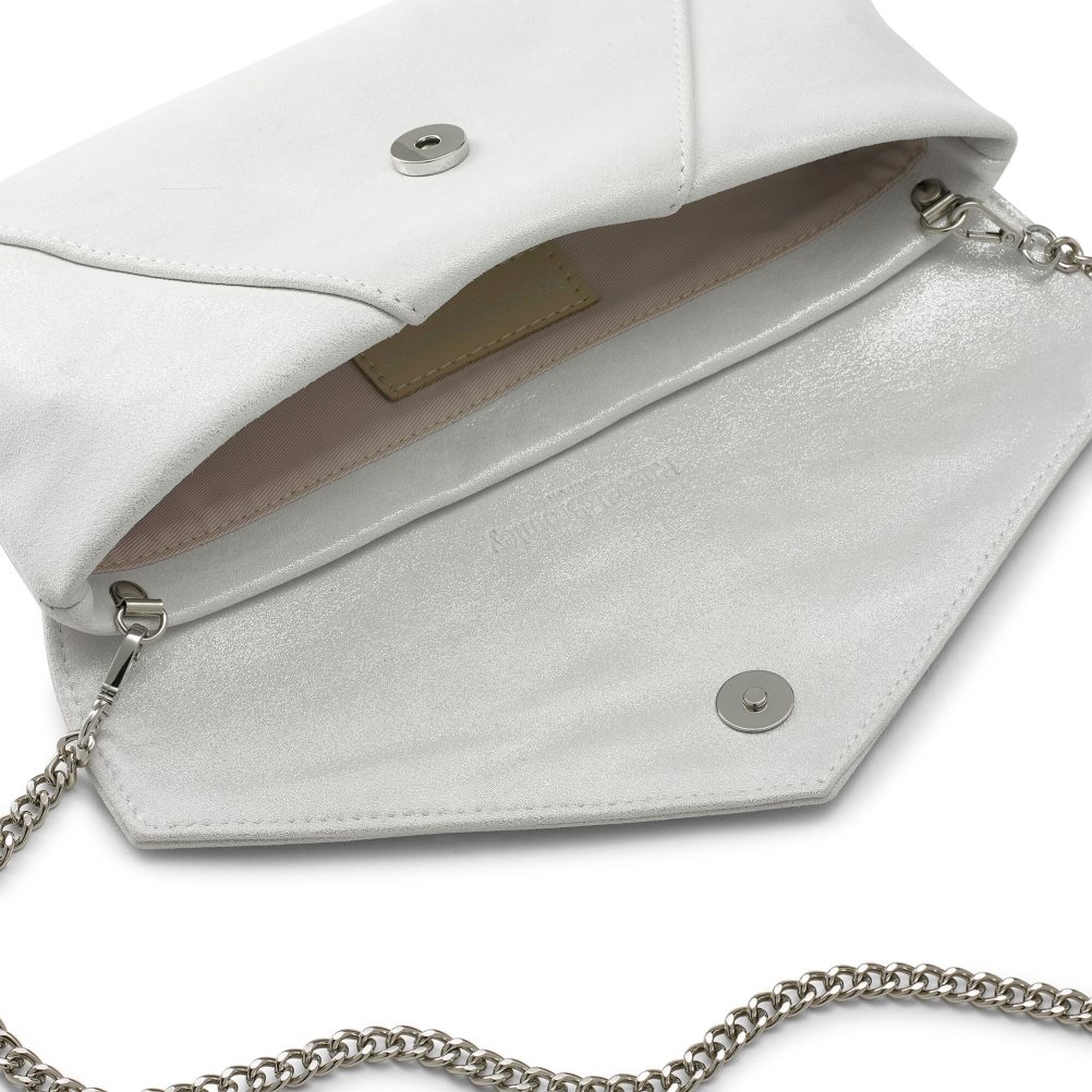 Dámské Clutch Taška Russell & Bromley Topform Envelope Stříbrné | CZ-05793S