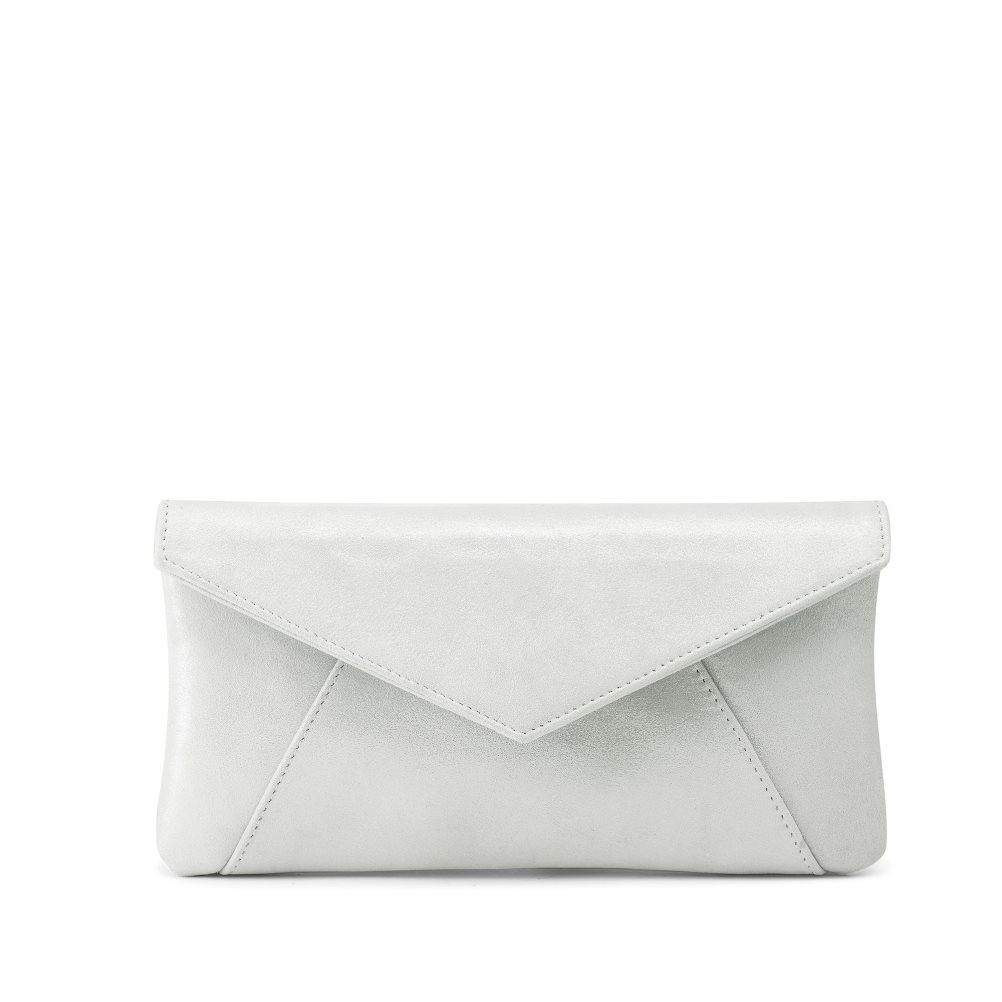 Dámské Clutch Taška Russell & Bromley Topform Envelope Stříbrné | CZ-05793S