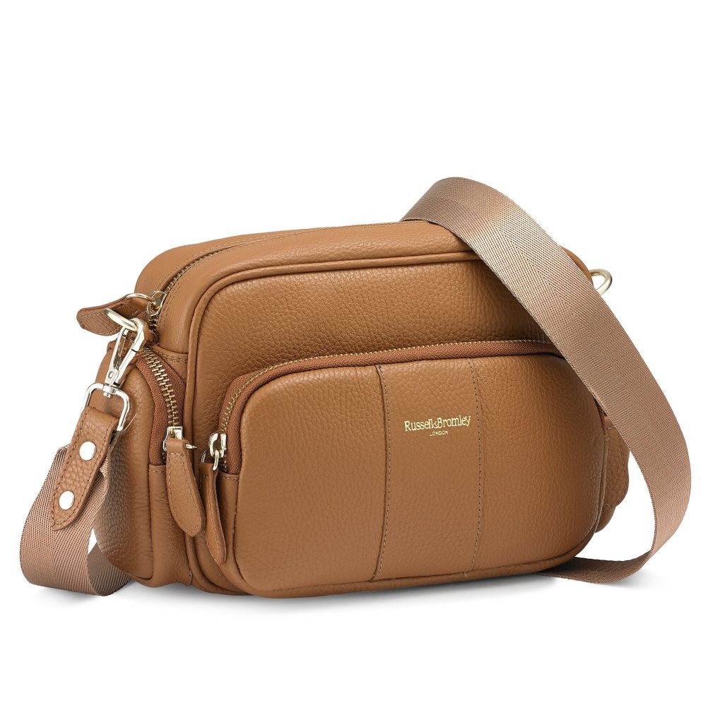 Dámské Crossbody Kabelky Russell & Bromley Snapshot Multi-pocket Hnědé | CZ-12806X