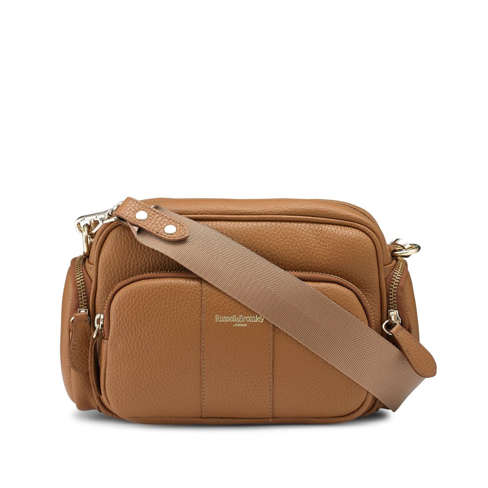 Dámské Crossbody Kabelky Russell & Bromley Snapshot Multi-pocket Hnědé | CZ-12806X