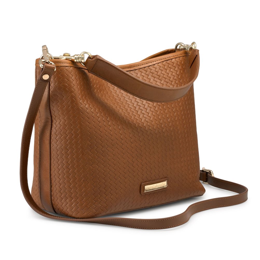 Dámské Crossbody Kabelky Russell & Bromley Getaway Soft Grab Hnědé | CZ-23084K