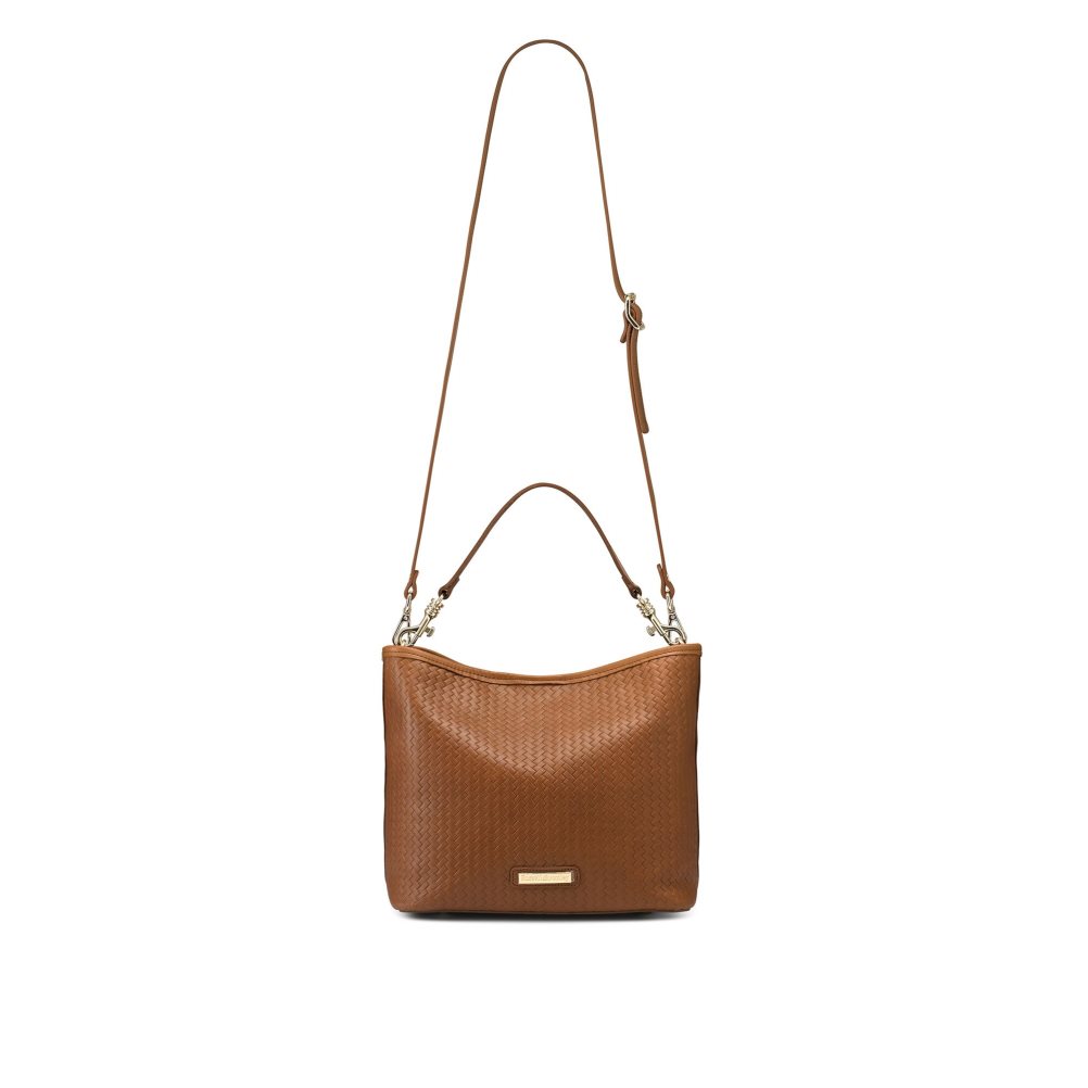 Dámské Crossbody Kabelky Russell & Bromley Getaway Soft Grab Hnědé | CZ-23084K