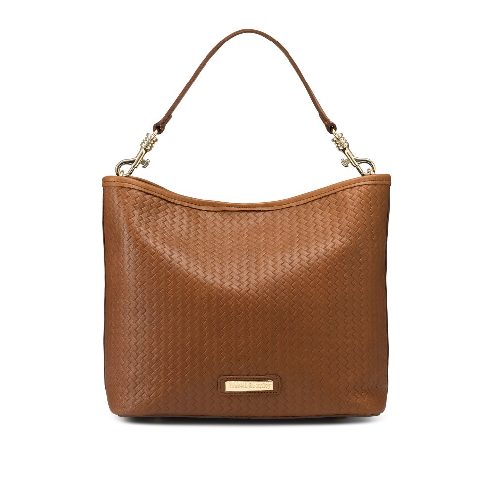 Dámské Crossbody Kabelky Russell & Bromley Getaway Soft Grab Hnědé | CZ-23084K