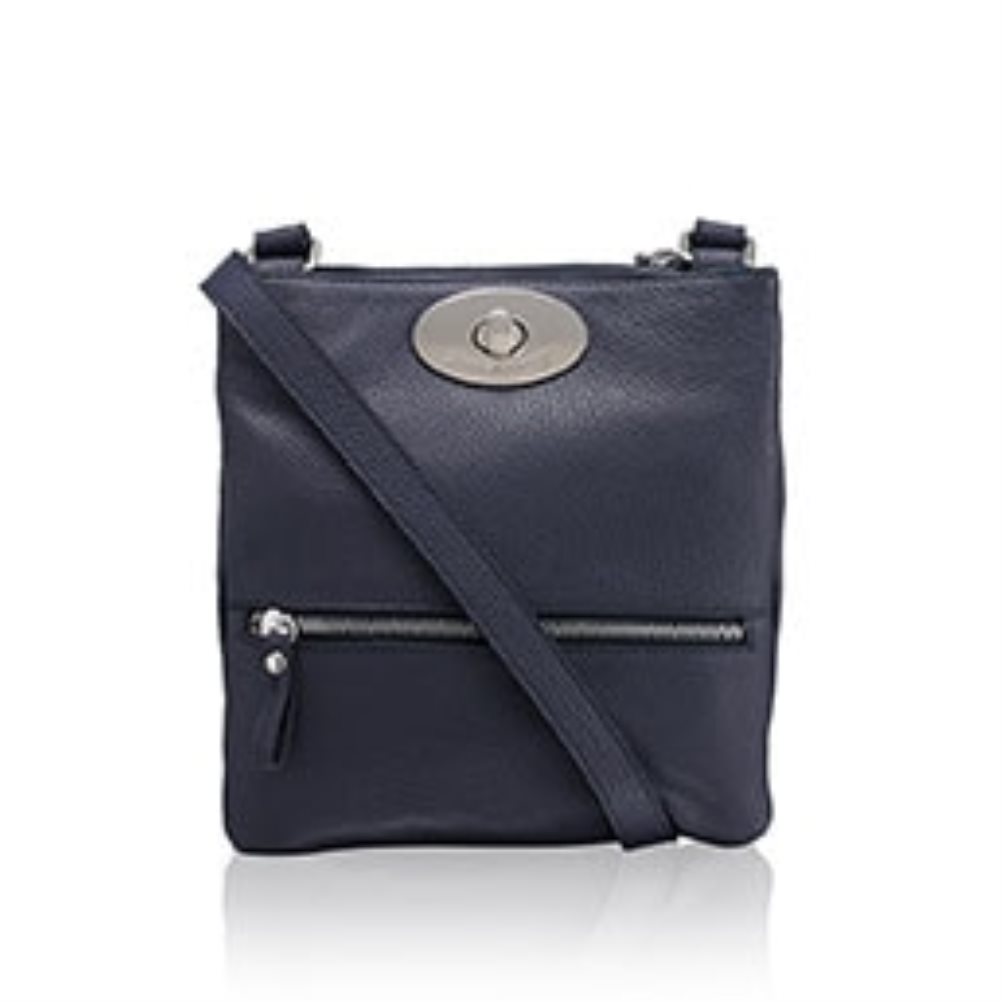 Dámské Crossbody Kabelky Russell & Bromley Lincoln Turnlock Tmavě Blankyt | CZ-24105F