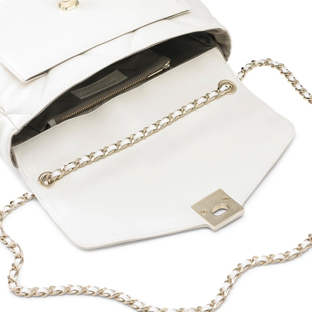 Dámské Crossbody Kabelky Russell & Bromley Quiltpuff Soft Quilted Bílé | CZ-39185I