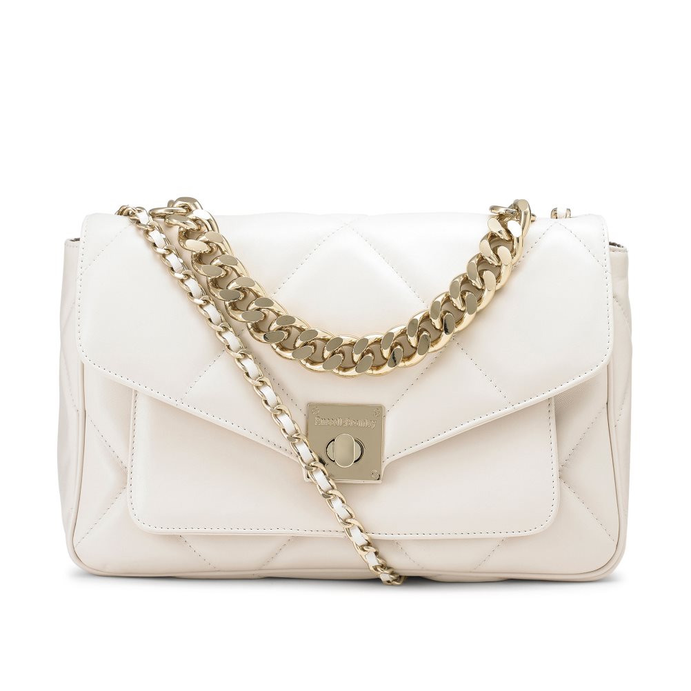 Dámské Crossbody Kabelky Russell & Bromley Quiltpuff Soft Quilted Bílé | CZ-39185I