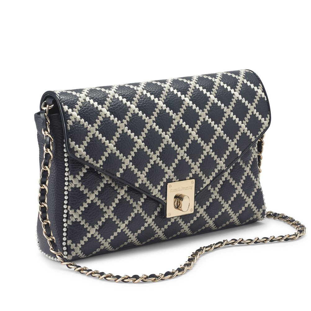 Dámské Crossbody Kabelky Russell & Bromley Seawalk Large Chain Tmavě Blankyt | CZ-39205E