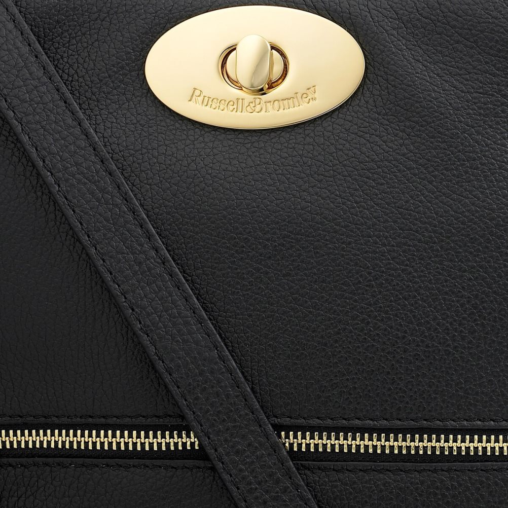 Dámské Crossbody Kabelky Russell & Bromley Lincoln Turnlock Černé | CZ-39210H