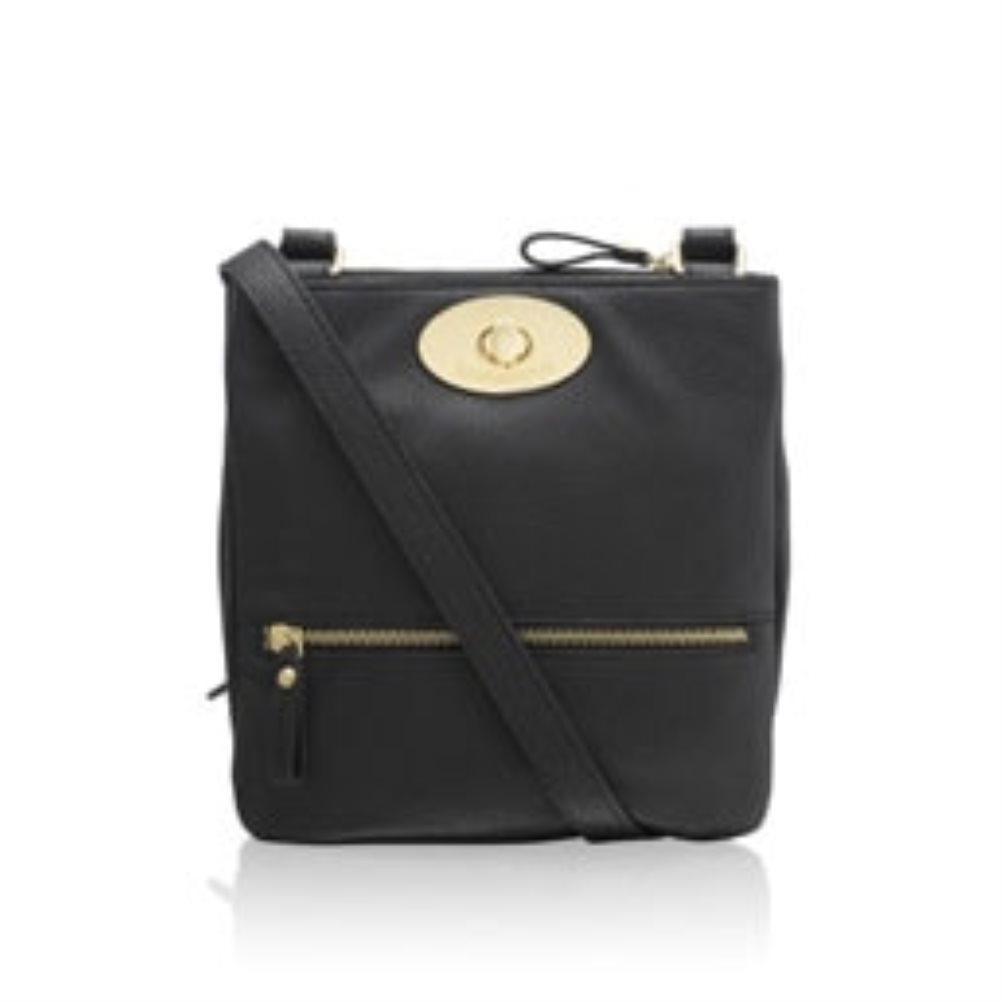 Dámské Crossbody Kabelky Russell & Bromley Lincoln Turnlock Černé | CZ-39210H