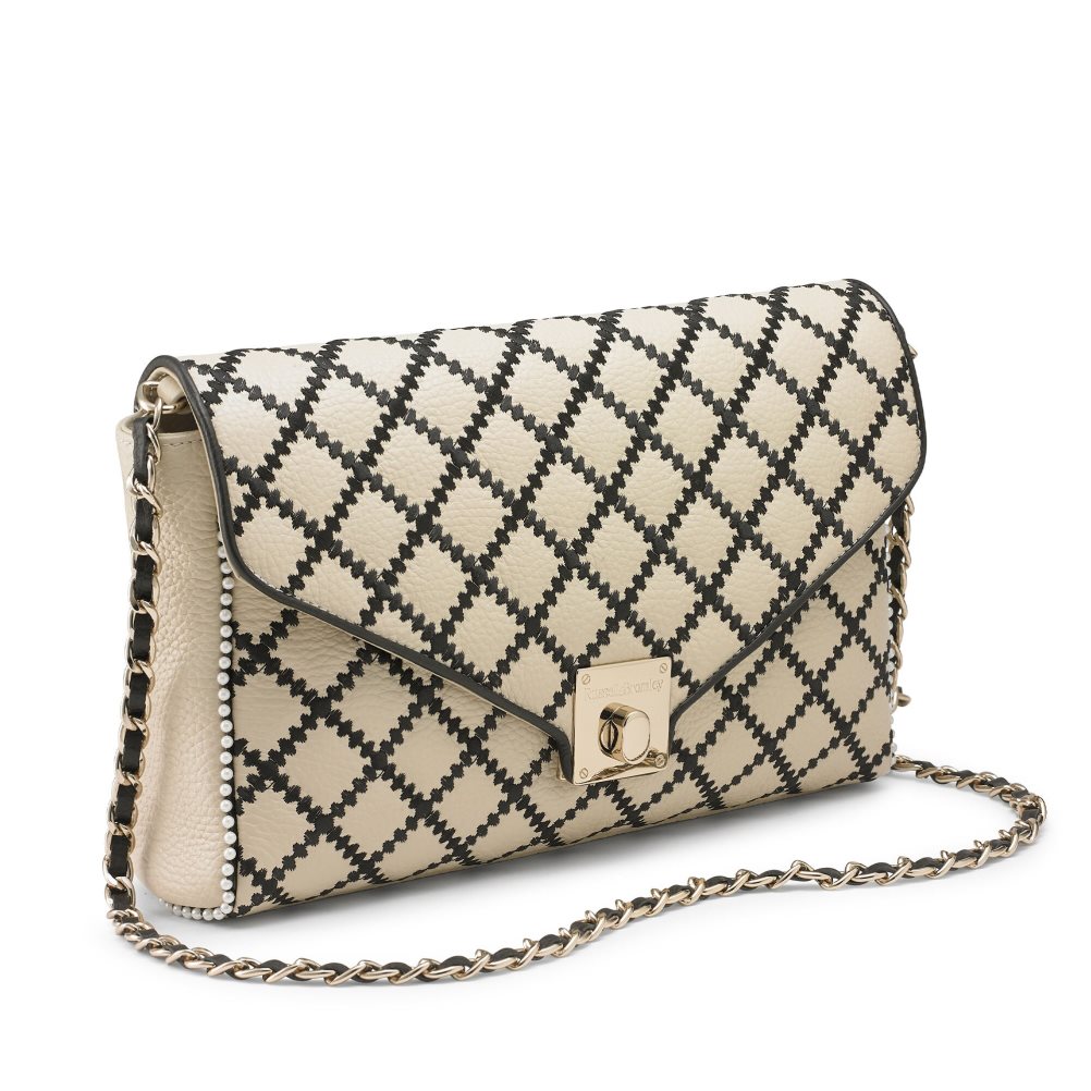 Dámské Crossbody Kabelky Russell & Bromley Seawalk Large Chain Béžový | CZ-39618I