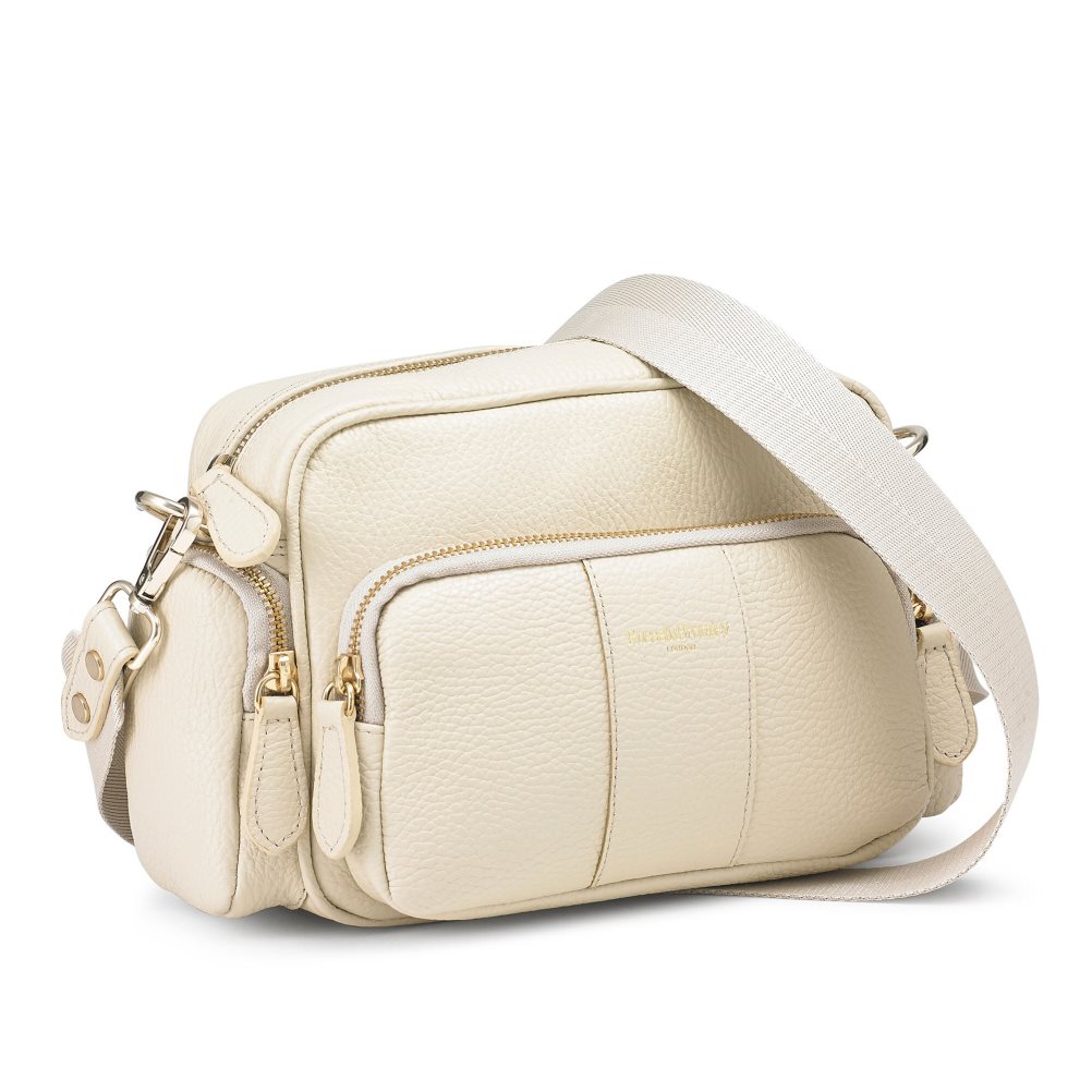 Dámské Crossbody Kabelky Russell & Bromley Snapshot Multi-pocket Krém | CZ-59317U