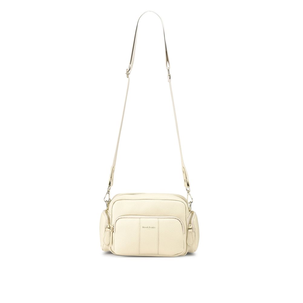 Dámské Crossbody Kabelky Russell & Bromley Snapshot Multi-pocket Krém | CZ-59317U