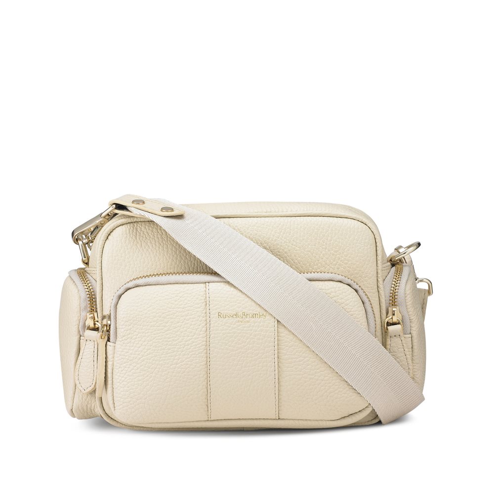 Dámské Crossbody Kabelky Russell & Bromley Snapshot Multi-pocket Krém | CZ-59317U