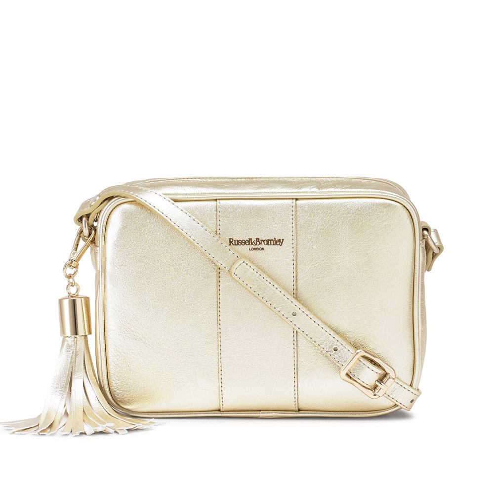 Dámské Crossbody Kabelky Russell & Bromley Rowan Camera Zlaté | CZ-68452S
