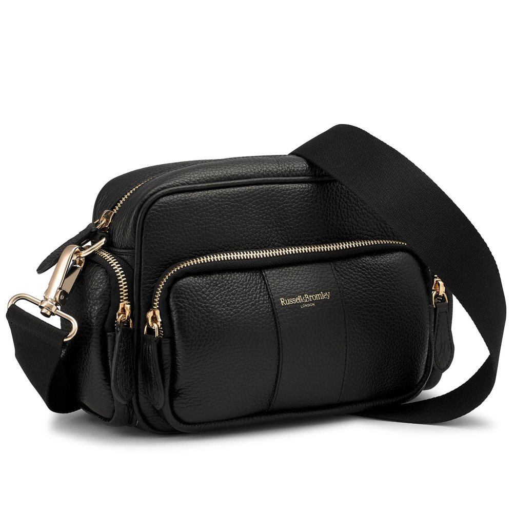 Dámské Crossbody Kabelky Russell & Bromley Snapshot Multi-pocket Černé | CZ-70258S