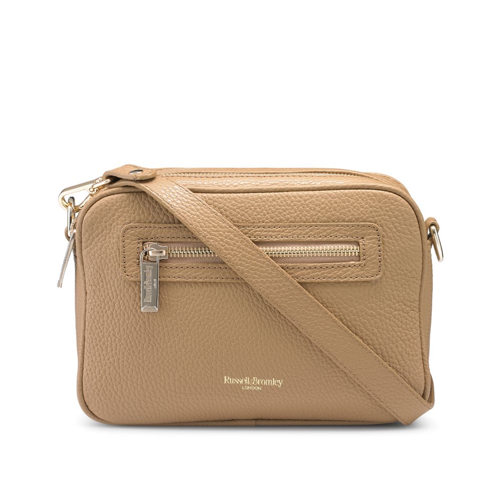 Dámské Crossbody Kabelky Russell & Bromley Dynamic Triple Zip Camera Hnědé | CZ-75819R