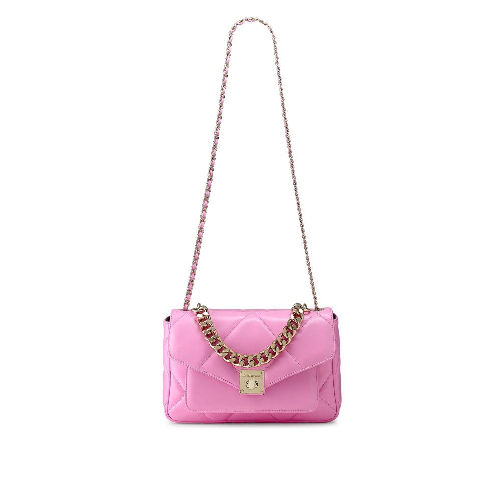Dámské Crossbody Kabelky Russell & Bromley Quiltpuff Soft Quilted Růžové | CZ-85904D