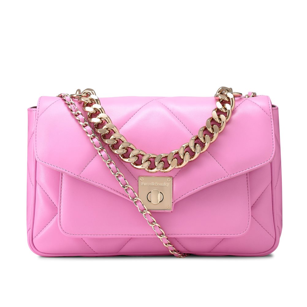 Dámské Crossbody Kabelky Russell & Bromley Quiltpuff Soft Quilted Růžové | CZ-85904D