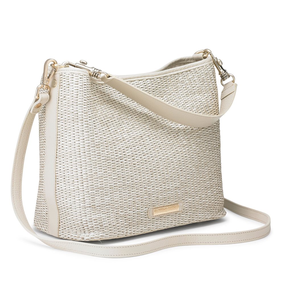 Dámské Crossbody Kabelky Russell & Bromley Getaway Soft Grab Krém | CZ-95076C