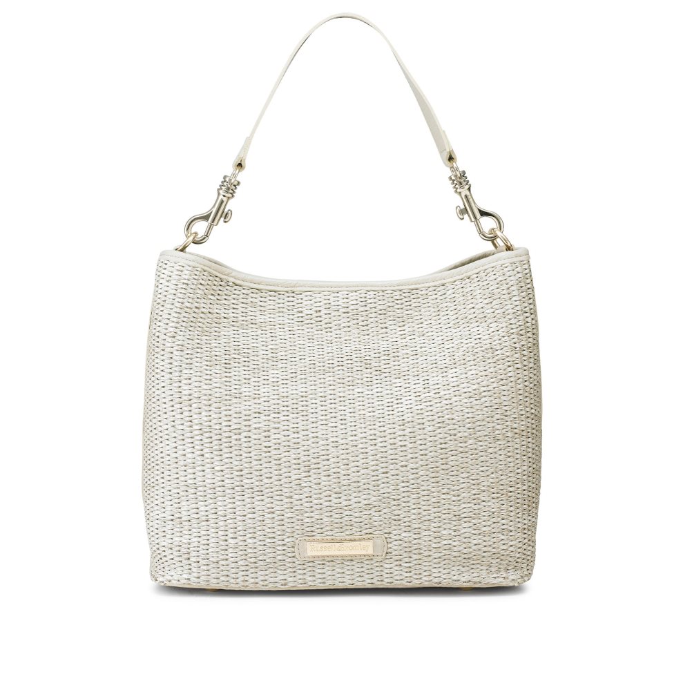 Dámské Crossbody Kabelky Russell & Bromley Getaway Soft Grab Krém | CZ-95076C
