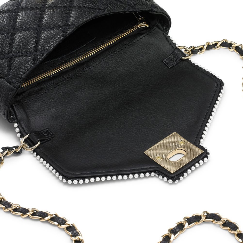 Dámské Crossbody Kabelky Russell & Bromley Promenade Pearl Trim Černé | CZ-98265I