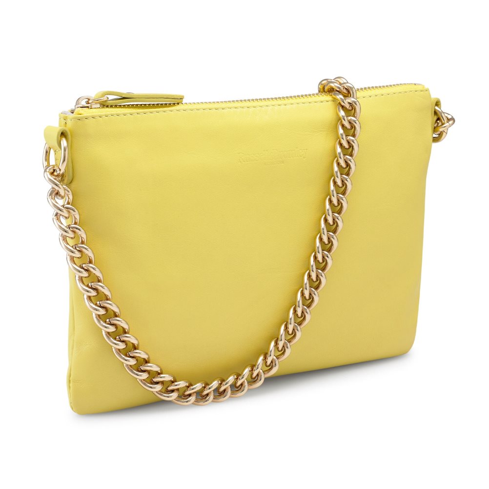 Dámské Kabelky Přes Rameno Russell & Bromley On Point Chain Zip Pouch Žluté | CZ-04278Y