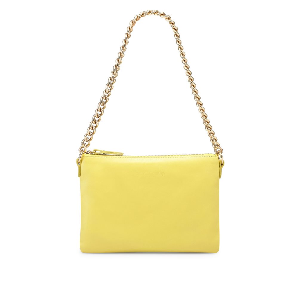 Dámské Kabelky Přes Rameno Russell & Bromley On Point Chain Zip Pouch Žluté | CZ-04278Y