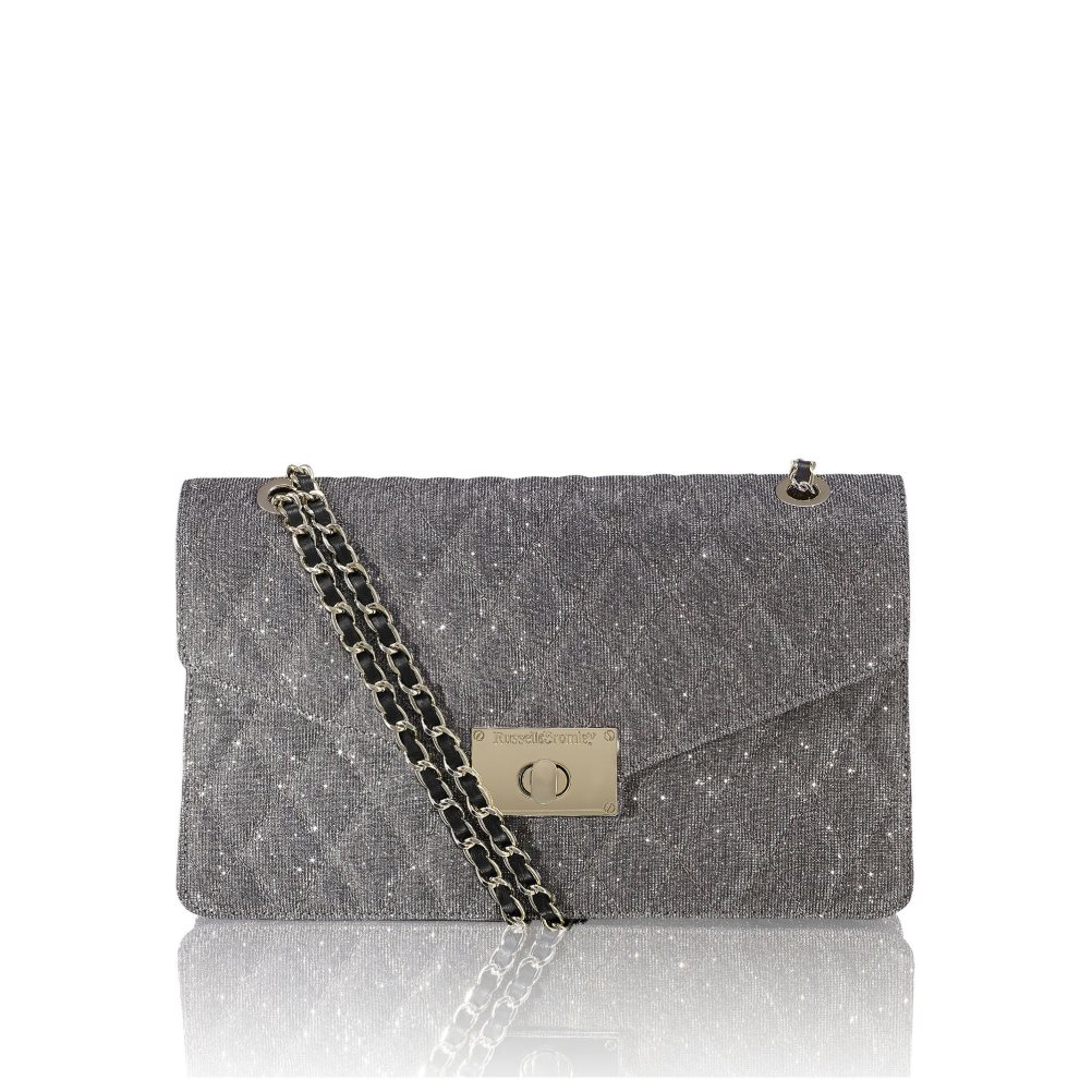 Dámské Kabelky Přes Rameno Russell & Bromley Quiltchain Large Chain Šedé | CZ-23174H
